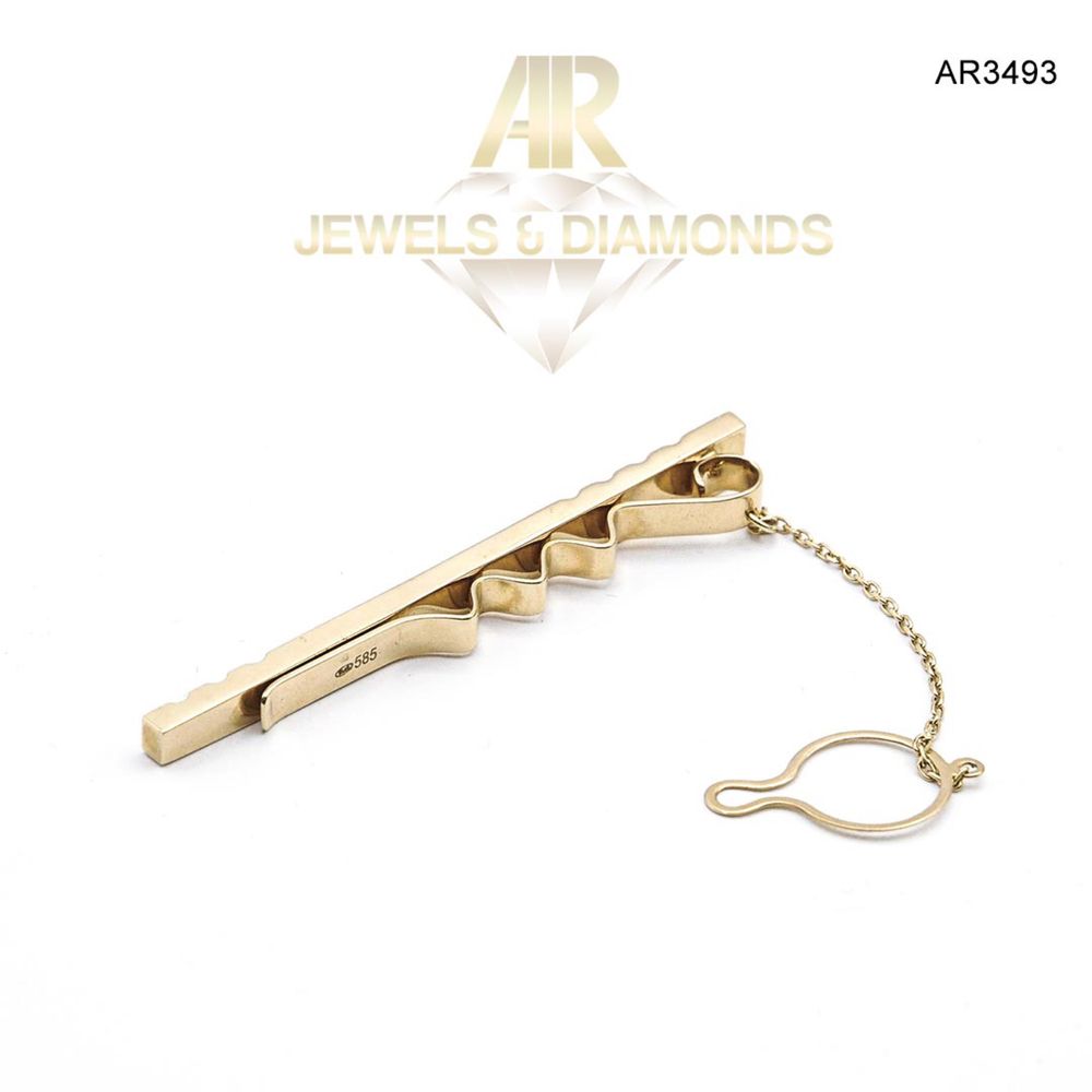 Ac de Cravata din Aur 14k model nou deosebit ARJEWELS(AR3493)