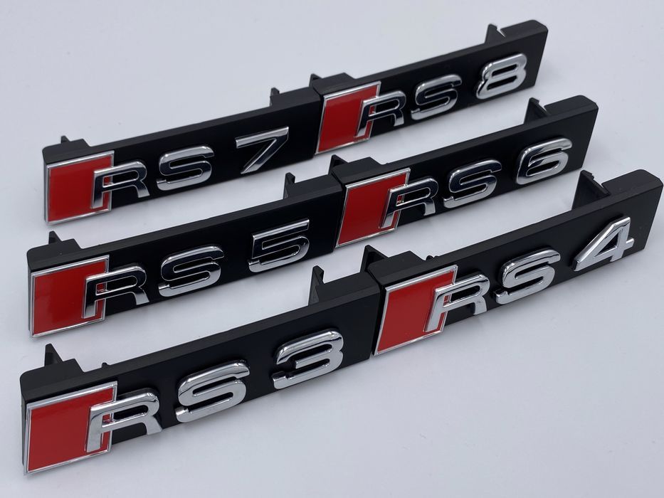 Emblema Audi RS 8 grila crom
