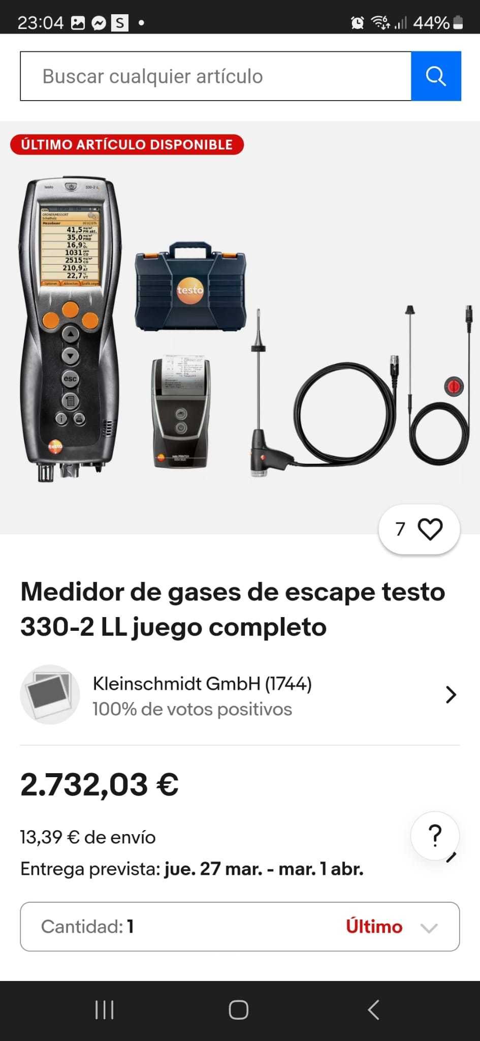Se vinde TESTO 330-2LL