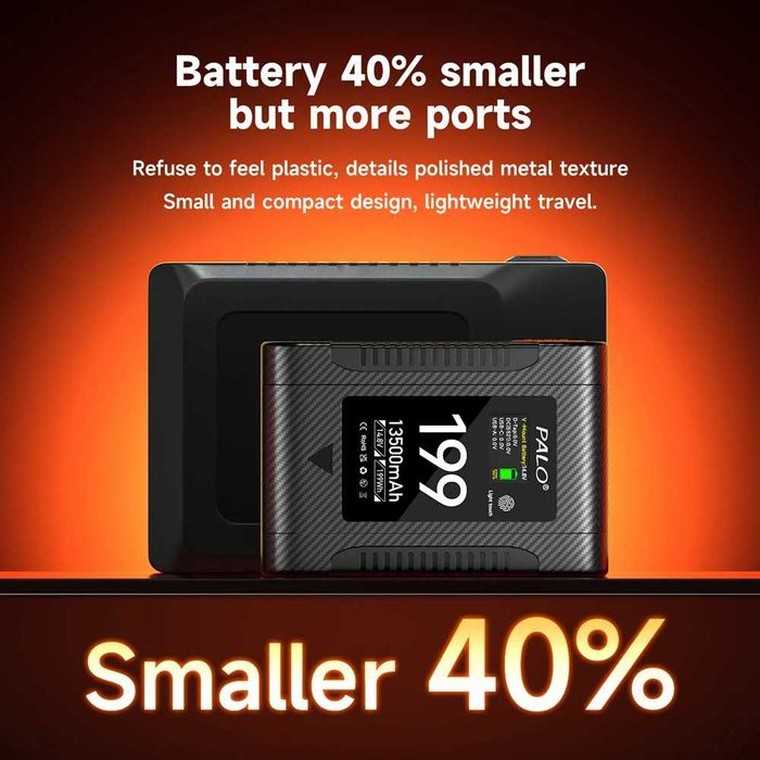 199Wh V Mount батерия PALO 13500mAh