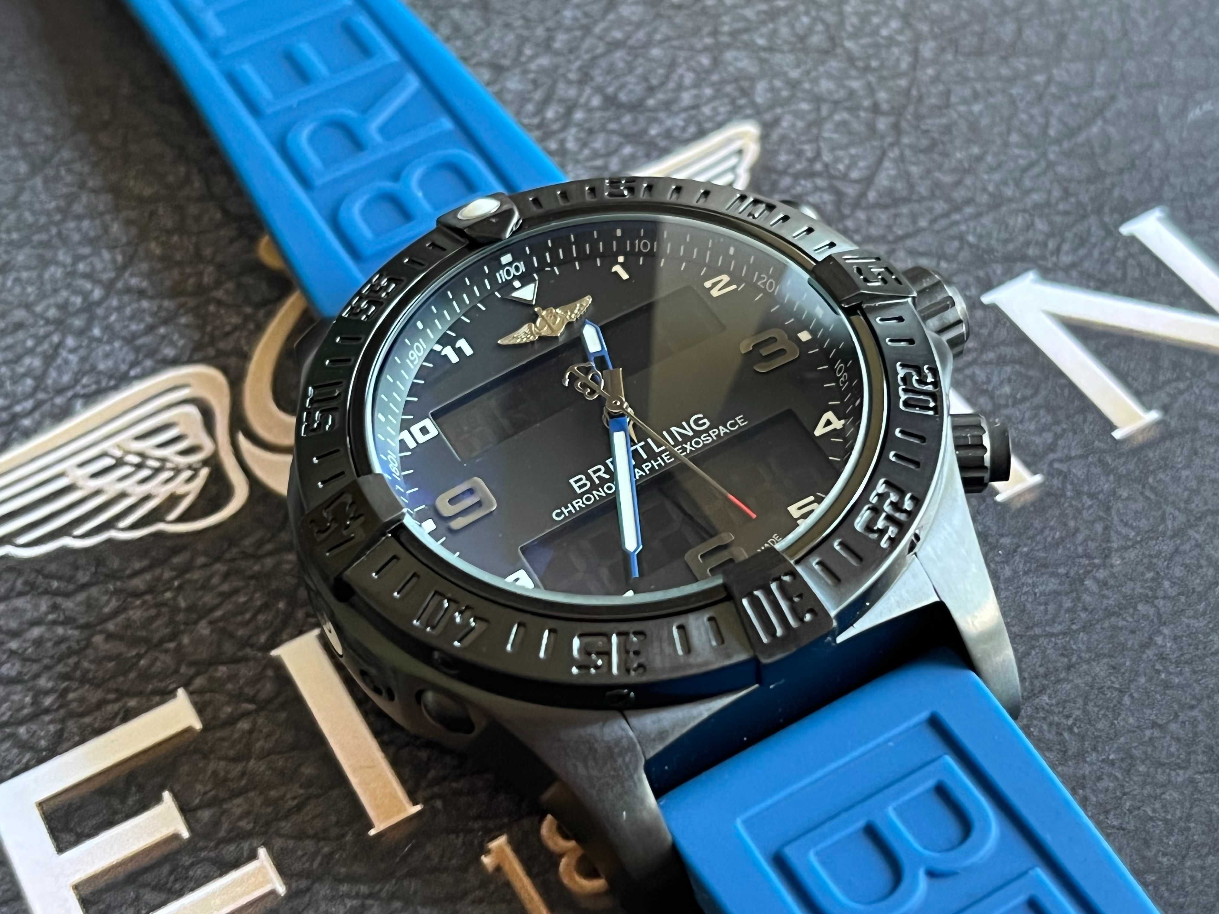 Уникален BREITLING EXOSPACE B55 BLUE edition Chronographe 48мм каса