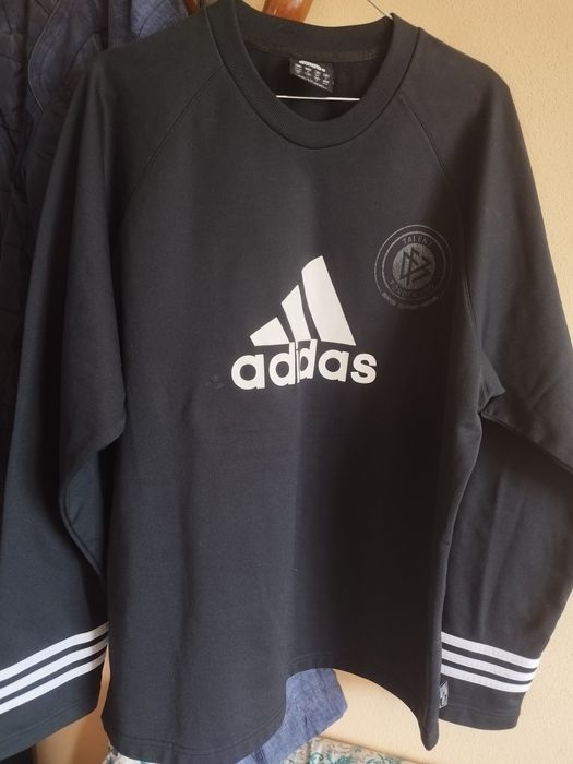 Bluză neagră unisex Adidas Talent Förderung