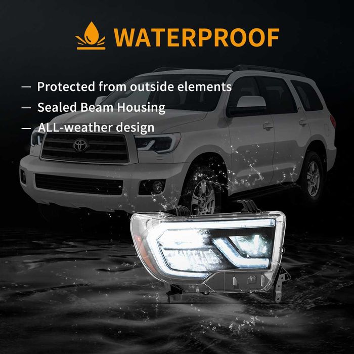 Комплект LED фарове за Toyota Sequoia 2008-2020 и Tundra 2007-2013