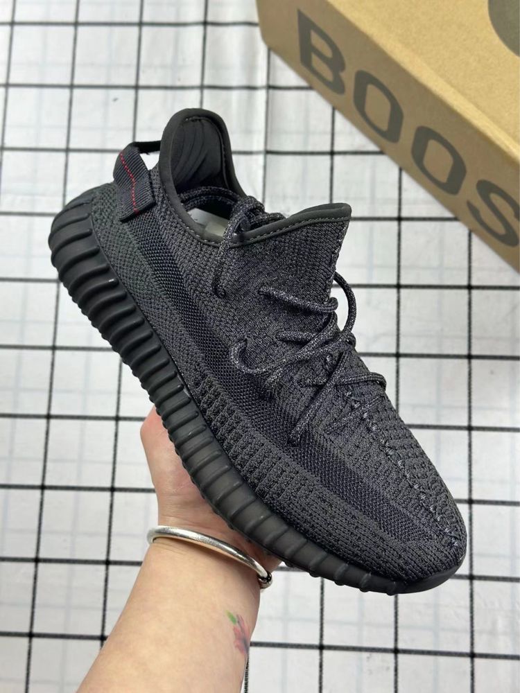 Adidas Yeezy Boost 350 V2 Black Reflective! Premium 100%