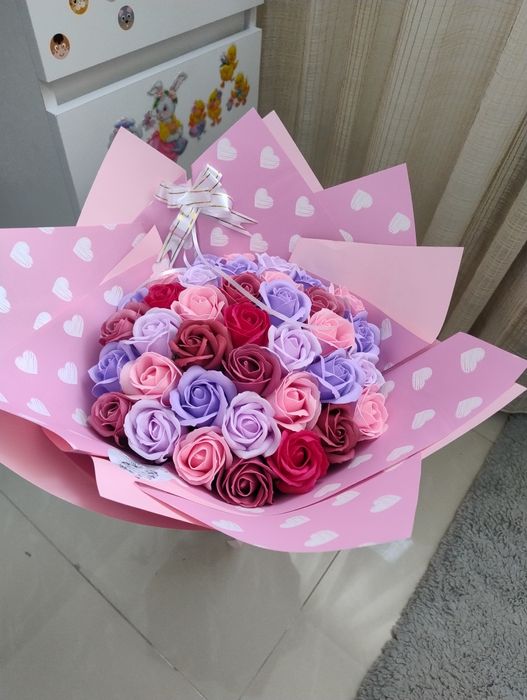 Buchet din trandafiri de săpun