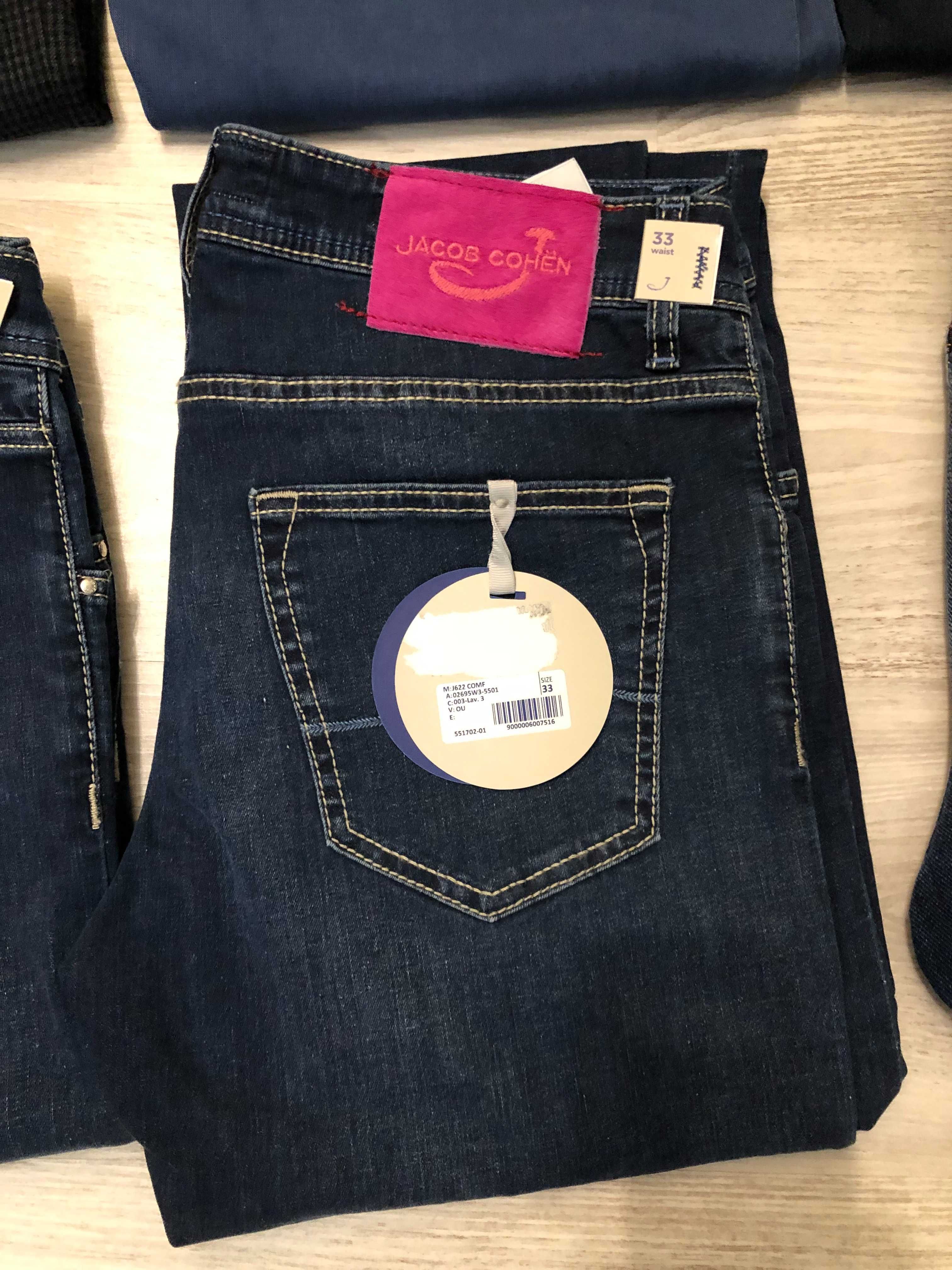 Jacob Cohen blugi 32-33-34 italy,  autentici, retail 625 euro