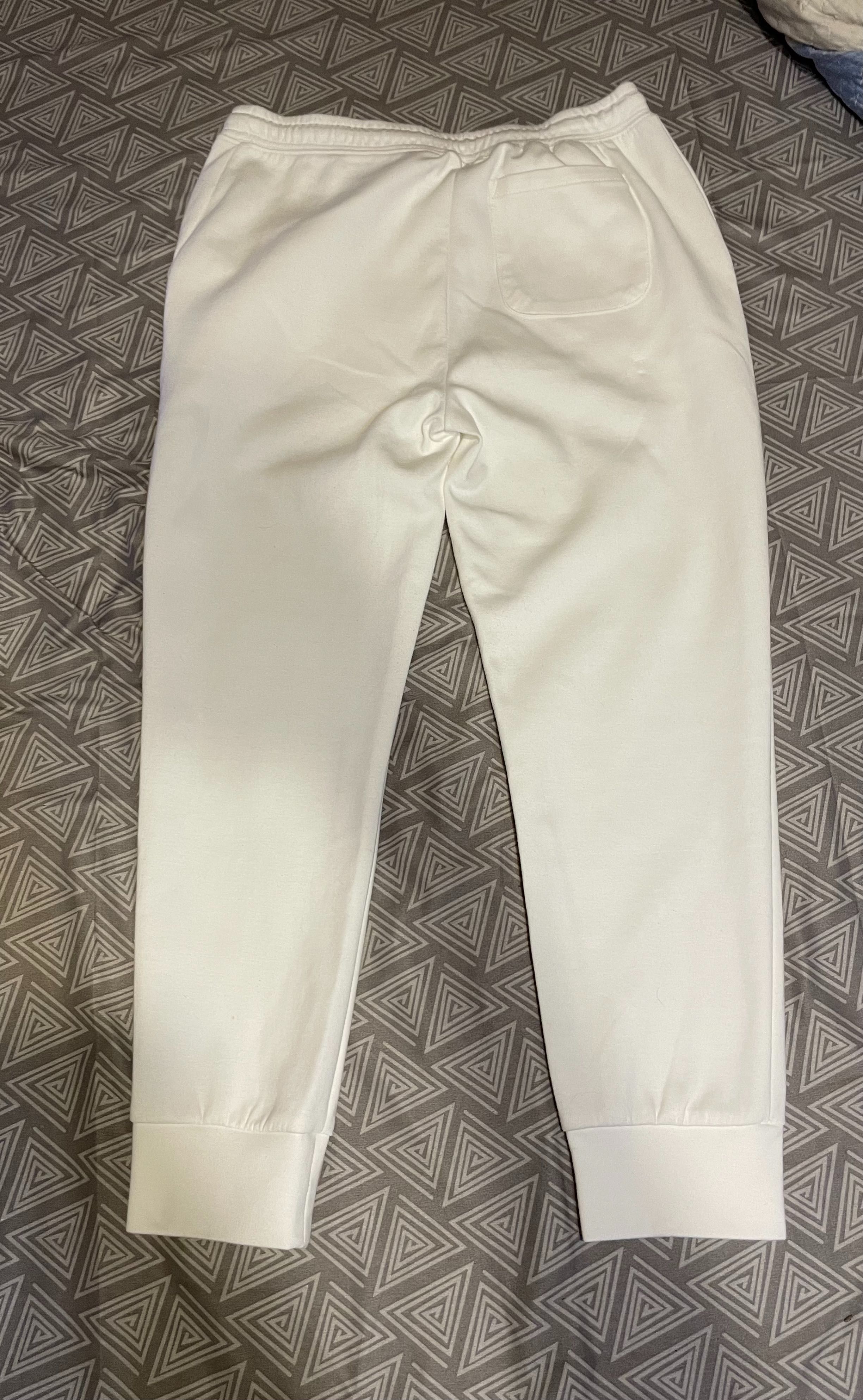 Pantaloni trening Ralph Lauren Polo albi, mărimea L