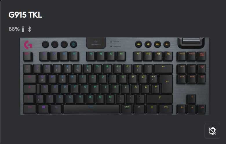 Logitech G915 TKL геймърска клавиатура