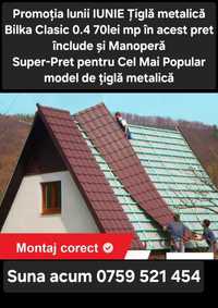 Acoperișuri Bilka/Reparații acoperiș/Montaj Tablă Bilka/Dulgheri