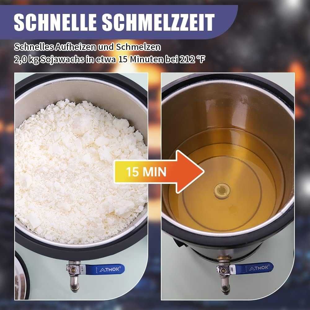 Уред/топилка за восък TOAUTO WMF-5L Candle Making Kit,Гаранция