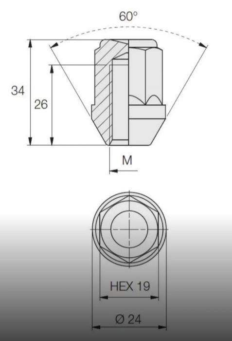 Piulite Land Rover  Freelander 2 filet M14 x 1,5 pas filet