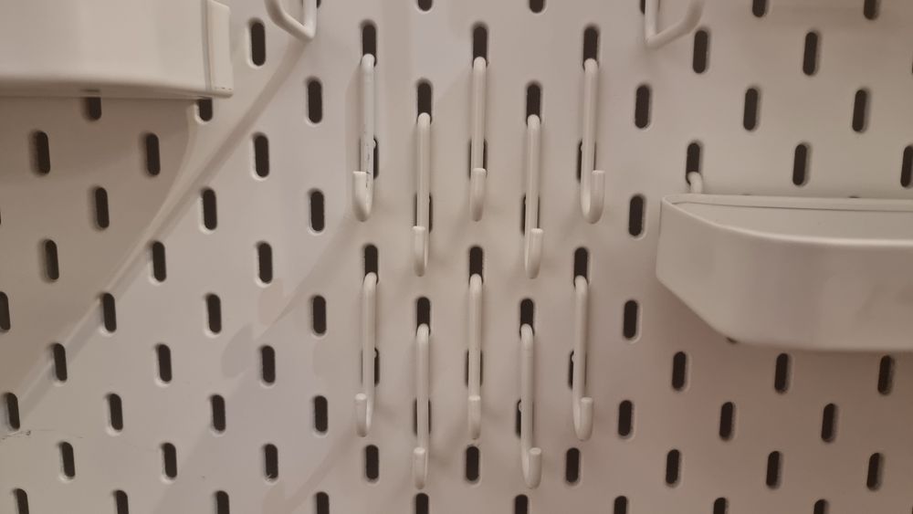 Panou IKEA Skadis, 76x56 cm, multiple accesorii