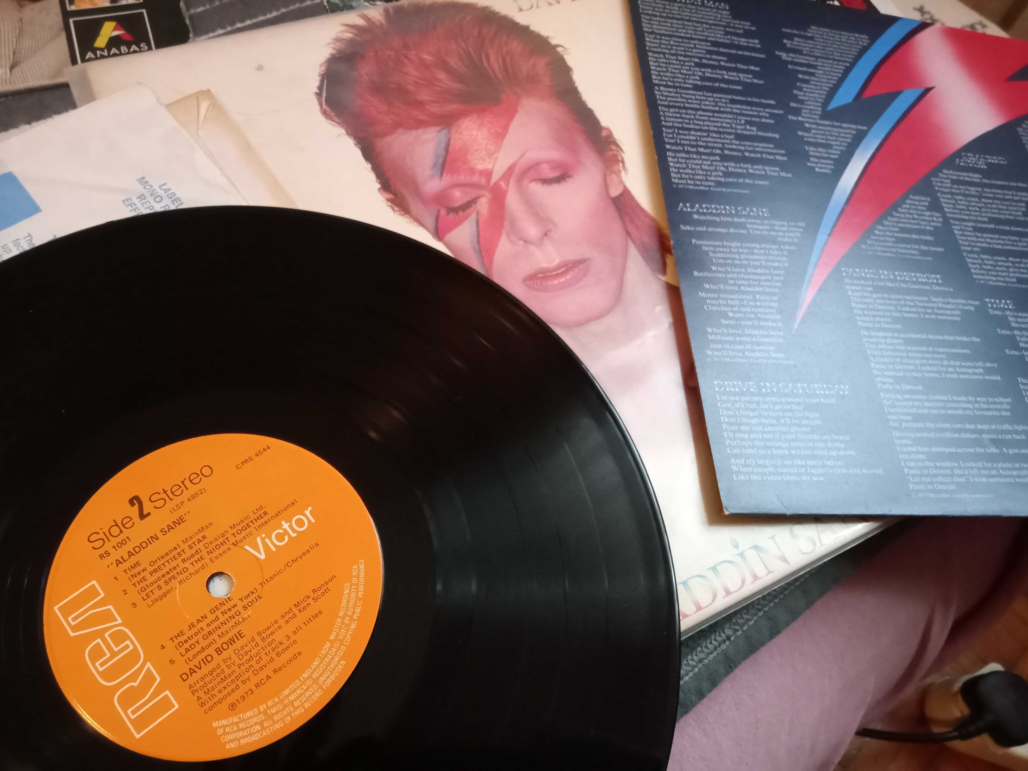 David Bowie 4 albume + anabas fotofile originale UK disc vinil placa