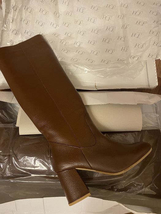 Сапоги женские Кожанные турецкие