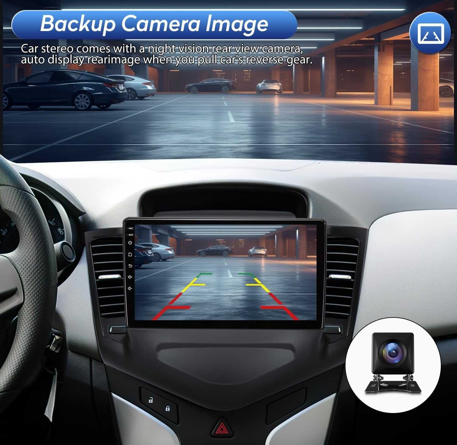 Мултимедия Двоен дин Chevrolet Cruze Навигация дисплей Android плеър