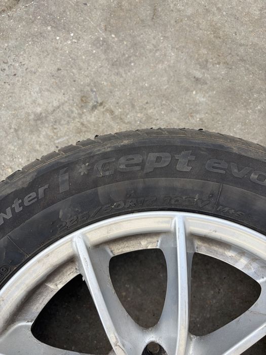 Set Jante originale BMW r17+cauciucuri iarna MS 225/60