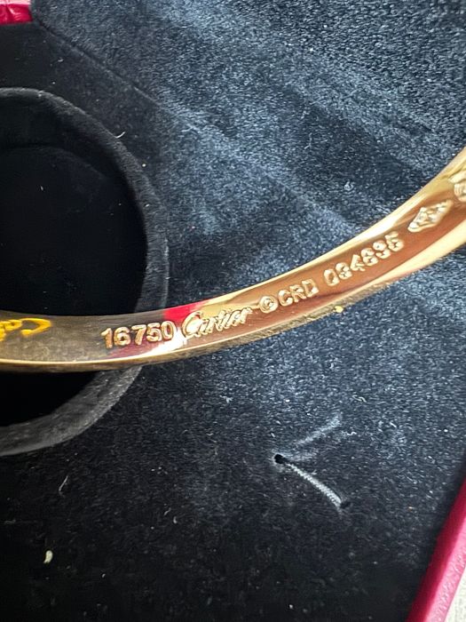 Cartier-Чисто нова автентична дамска гривна със златно покритие