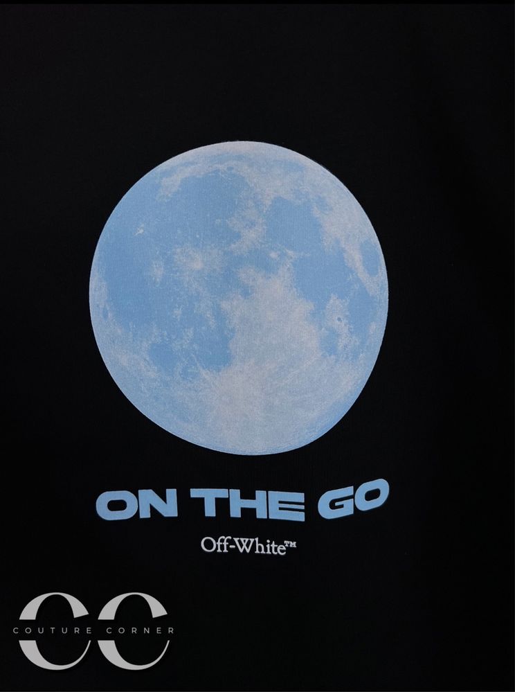 Tricou OFF-White Moon Print • Calitate Top • Farfetch QR