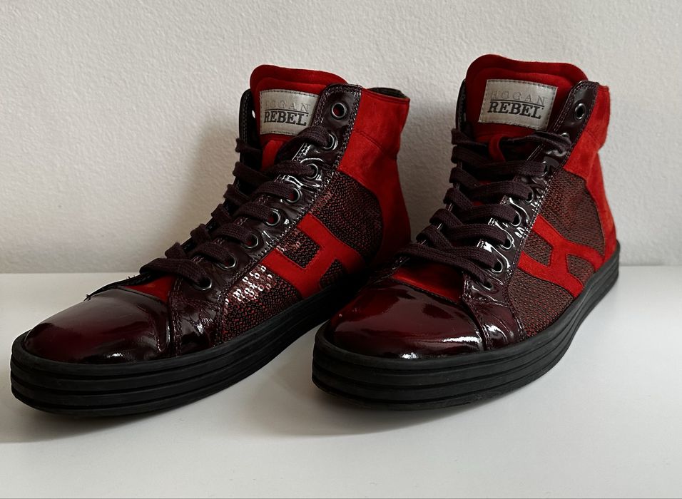 HOGAN REBEL червени кецове