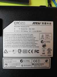 Vand placa de baza laptop MSI-1681, fara memorie si fara procesor