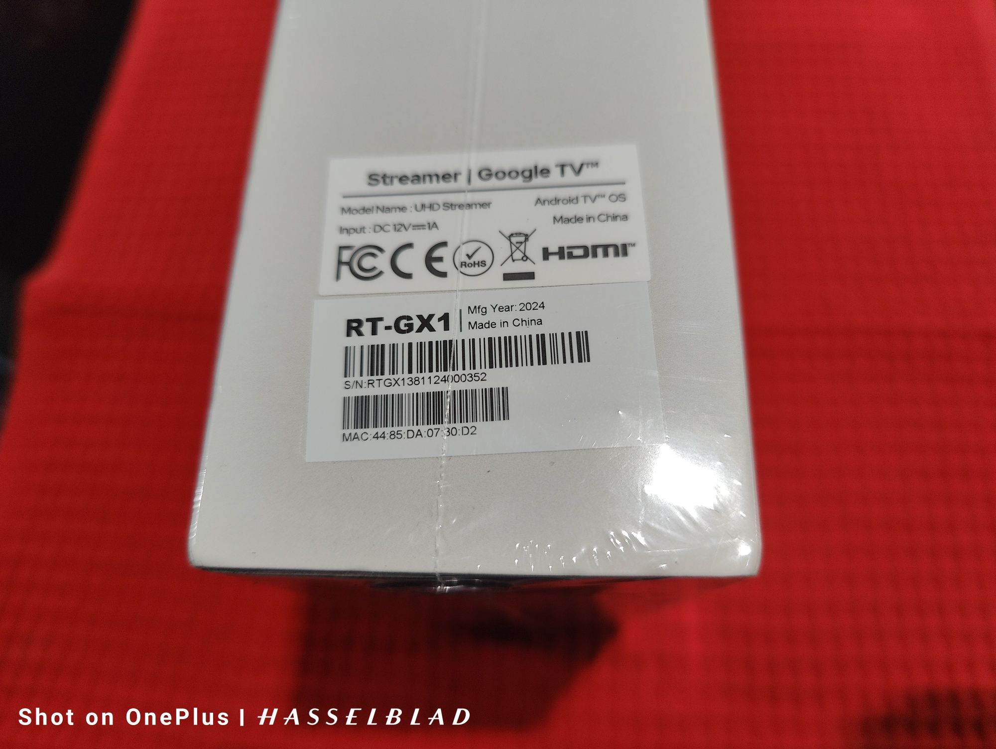 Rocktek GX1 Tv Box Android multimedia player google сертифициран Нов!