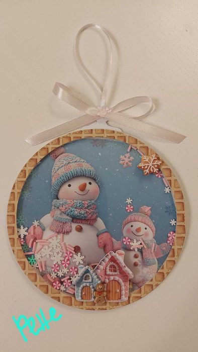 Коледни шейкър картички и картички за декорация, ръчно изработени