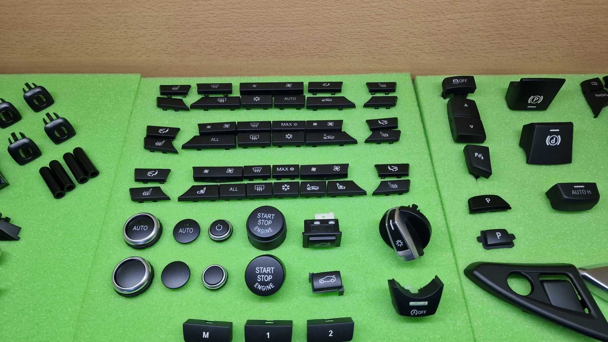 Set 3 Manere Usi Maner Usa BMW X5 X6 F15 F16 Negru Carbon