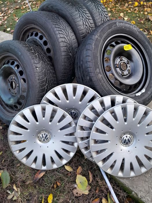 De vânzare 4 roți de iarnă (passat B6) + ROATĂ rezervă nouă