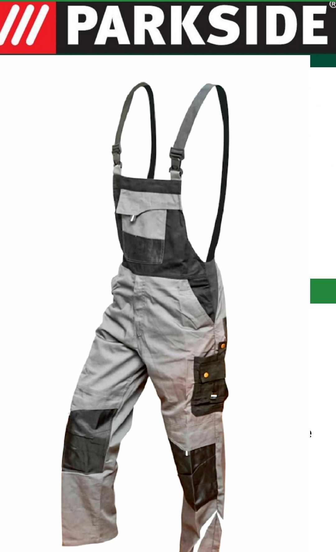 SALOPETE PARKSIDE Pantaloni  cu pieptar si bretele - NOI - 95 Lei