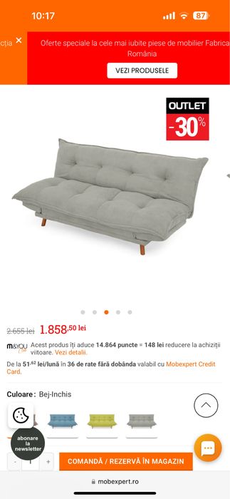 Vand canapea extensibila