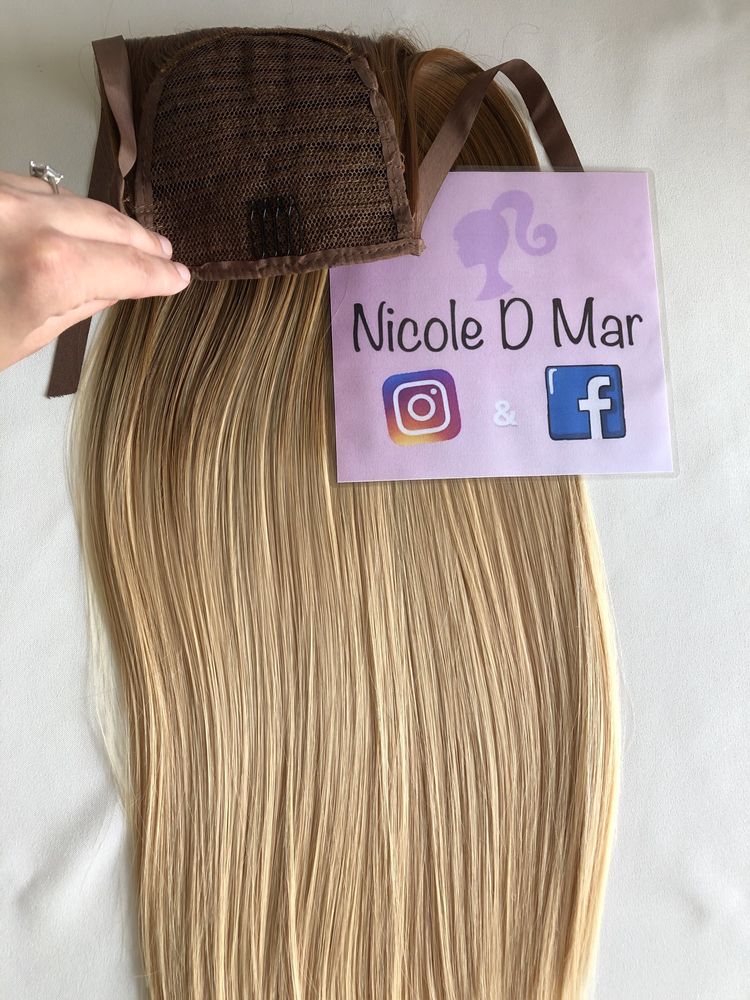 Coada de par ombre saten/aramiu cu blond Nicole D Mar