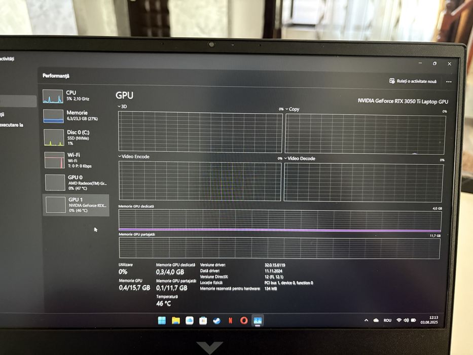 Vând / schimb laptop gaming HP Victus 15-fb0016nq