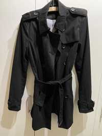 Trench dama negru M Stradivarius