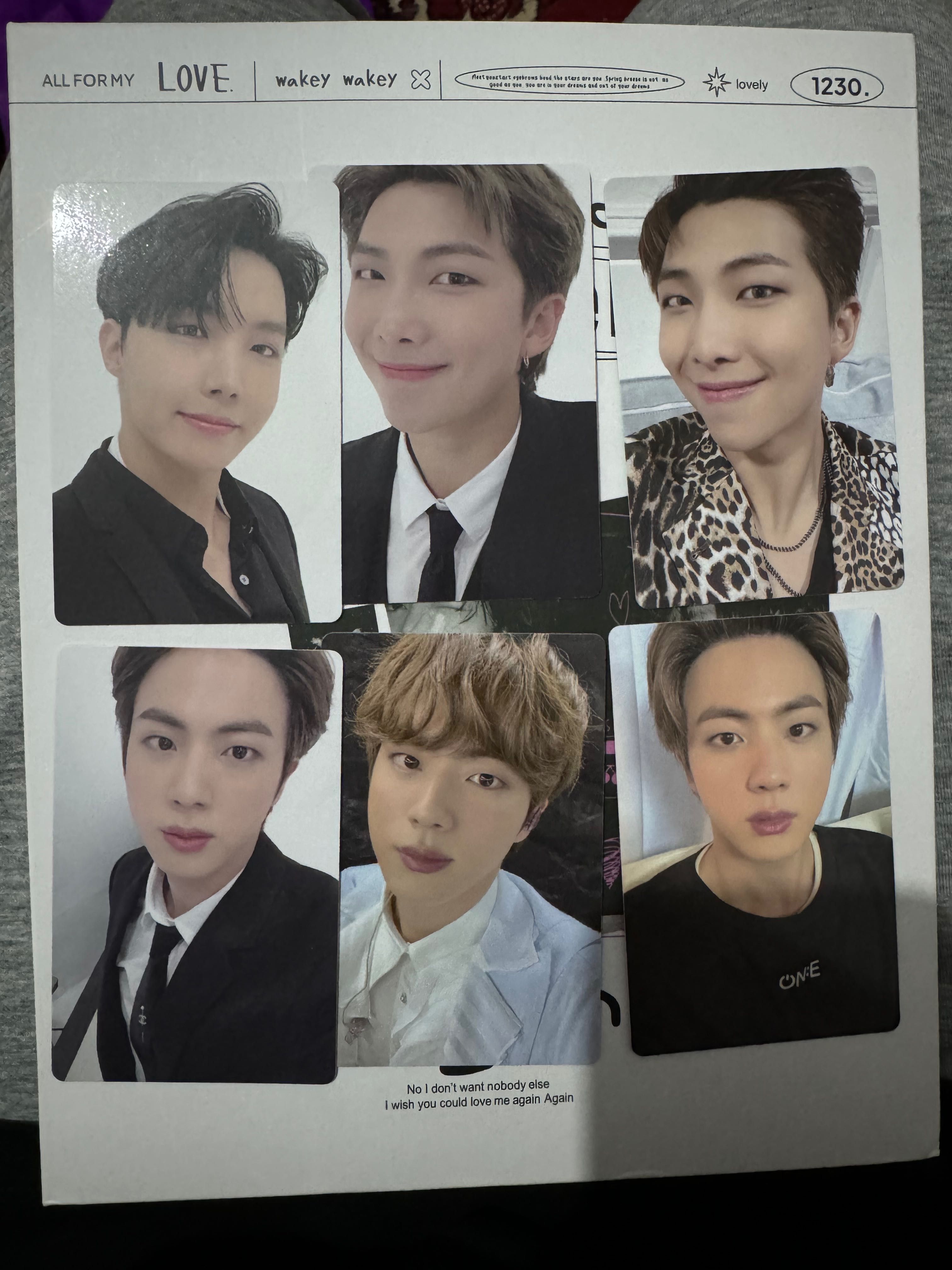 BTS, k-pop cards