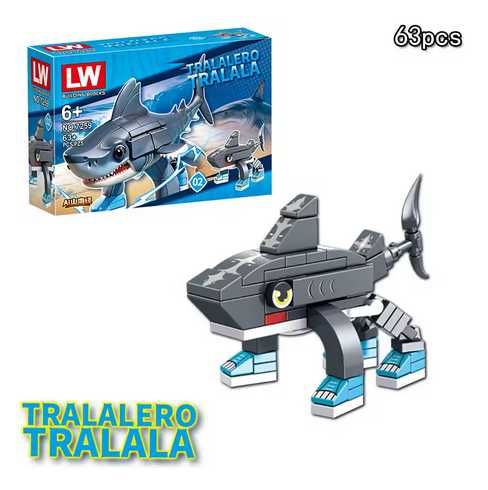 Joc tip Lego set Italian Brainrot Thung Sahur 8 figurine 518 piese