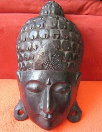 sculptura mare,lemn-Zen Young Buddha-vintage-un cadou inedit