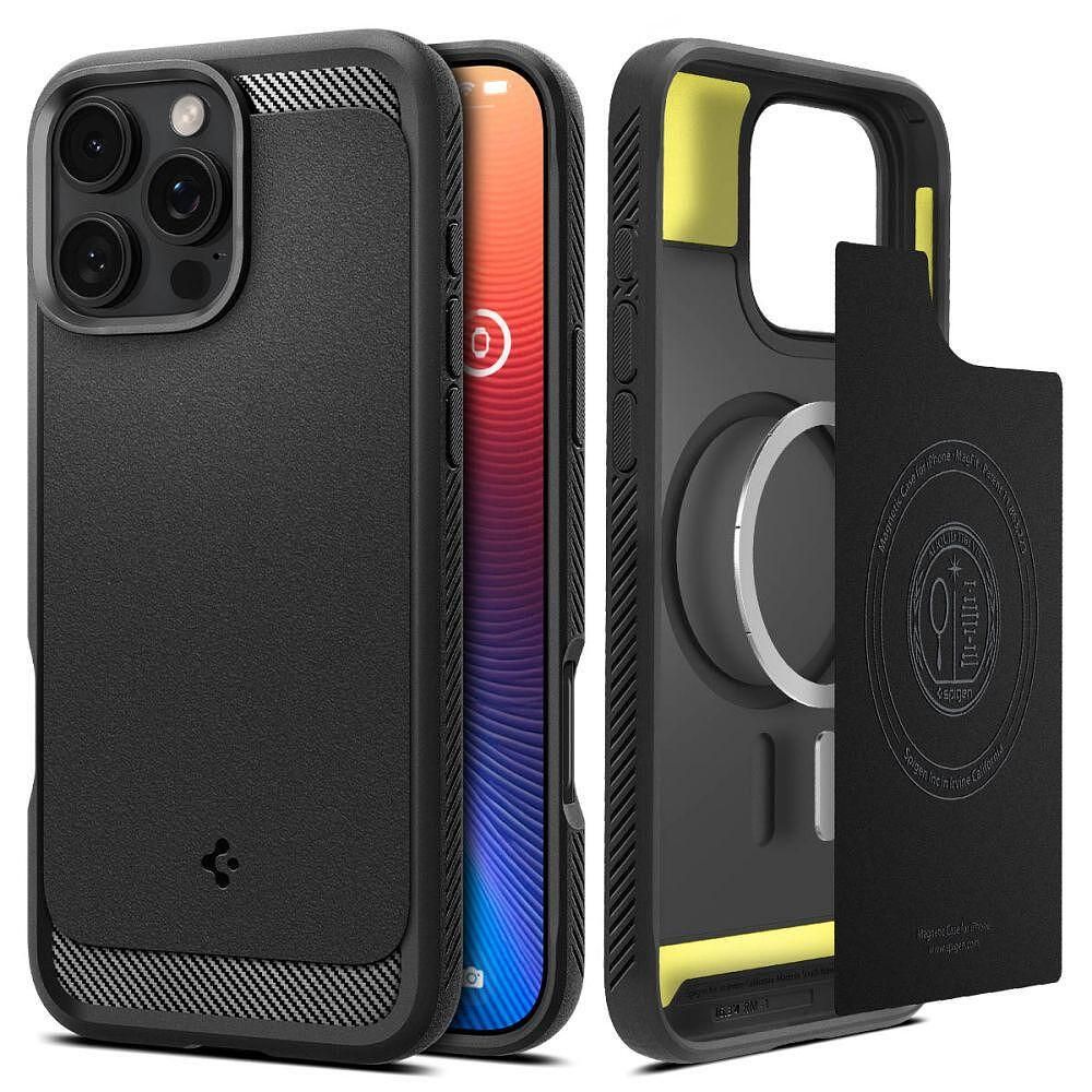Кейс spigen rugged armor mag magsafe за iphone 16 pro max - матово чер