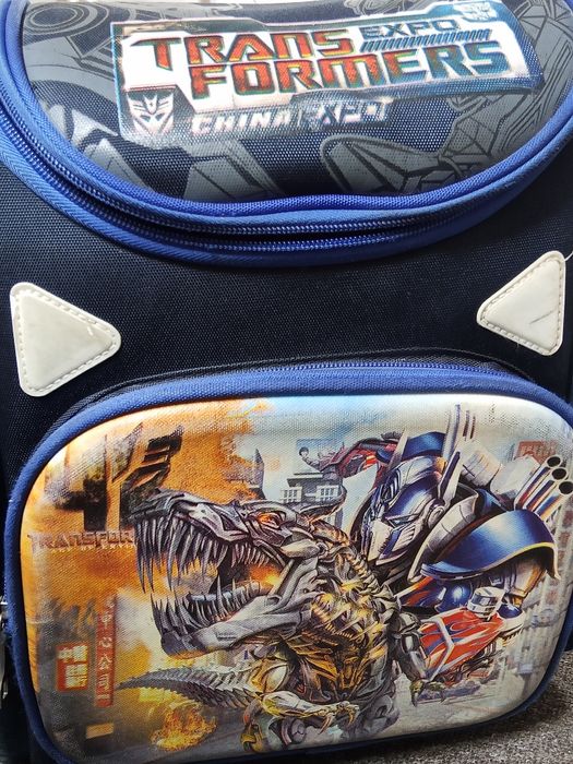 Синий рюкзак transformer