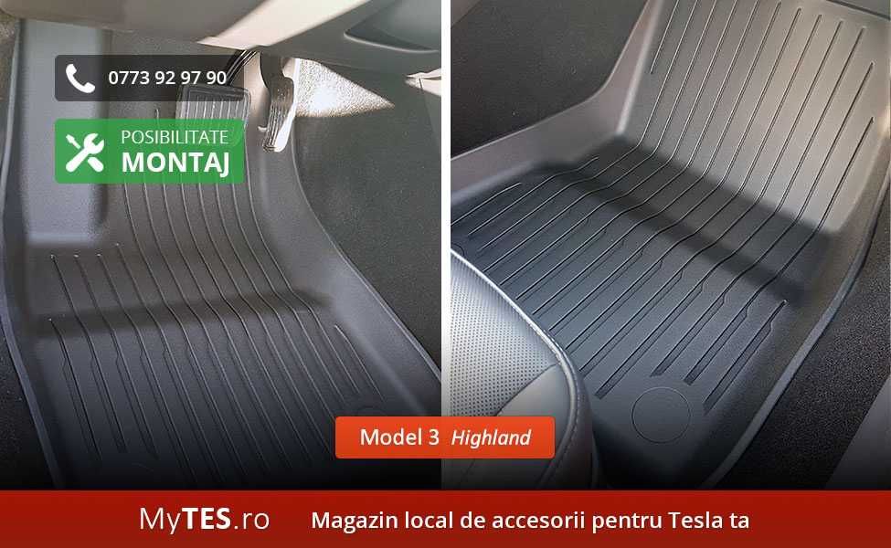 Set complet covorase cauciucate - Tesla Model 3 / Y