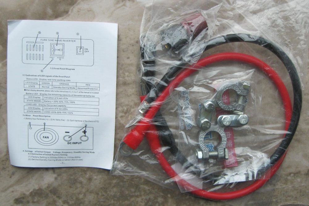 Invertor rulota 12V 220V 2200W