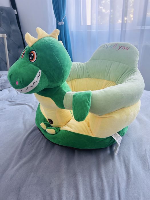 Fotoliu bebe din plus dinozaur si saltea cu activitati
