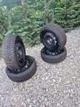 Jante tabla R15 5x100 cu anvelope m+s Semperit 185/60R15 foarte bune