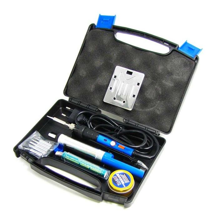 Комплект за запояване в кутия WEP 947-III, поялник 60W, човки 900M