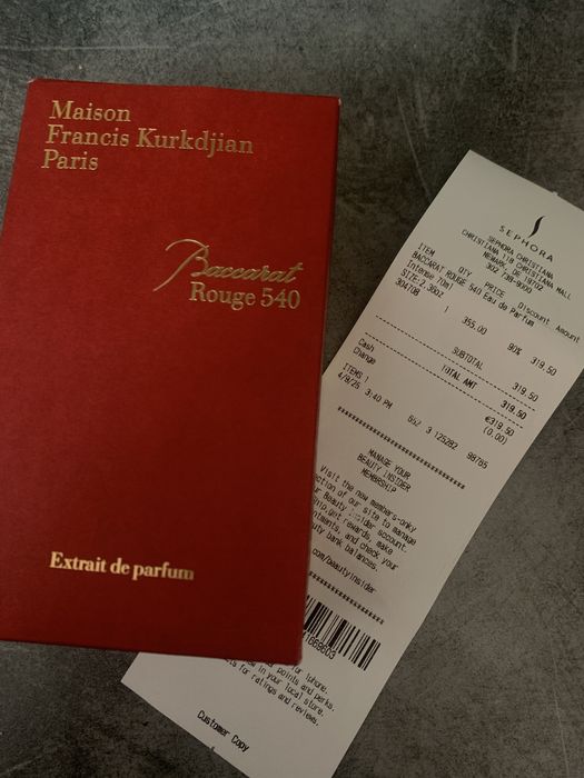 Parfum Baccarat Rouge 540