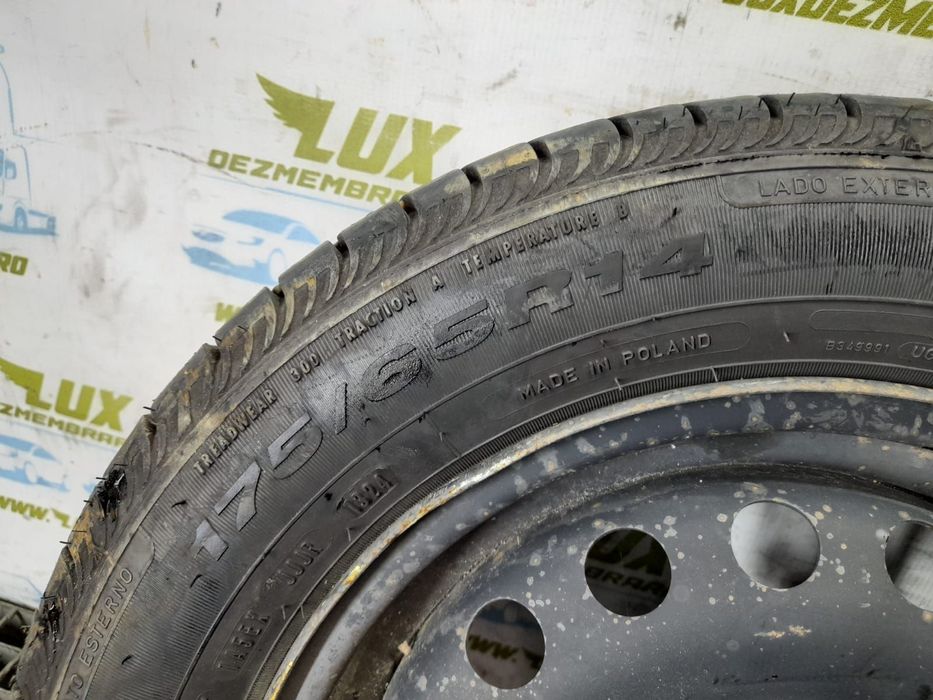 Set jante tabla R/14 plus roata de rezerva Skoda Citigo 1 [2011 - 201