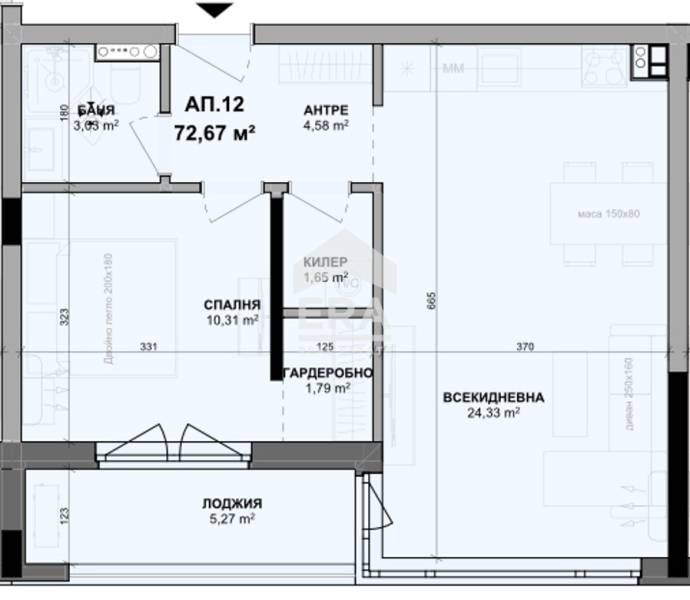 Продава се Двустаен апартамент в Варна, Изгрев - 72 кв.м за 1319 €/кв.м - Снимка #4