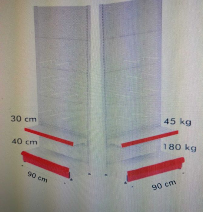 vand raft metalic cu agatatori