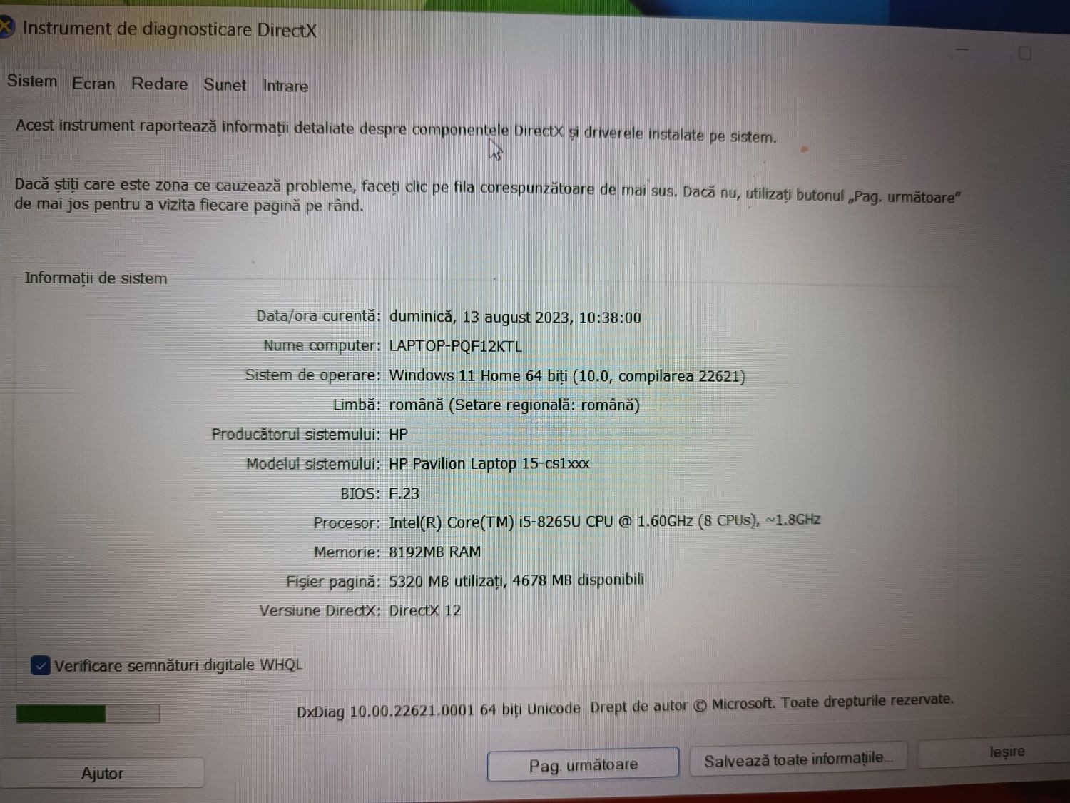 HP Pavilion 15 / i5-8265U/ 8 gb ram / ssd 1 Tera plus 128 gb