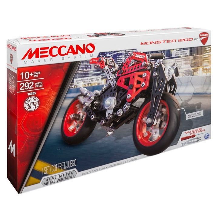 3 броя Конструктор MECCANO, 10 +,  кола, голям мотор и малък мотор