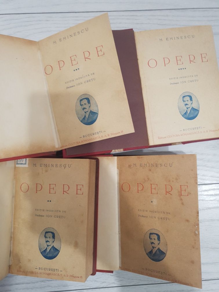 Colectia Opere Eminescu, Completa, 4 vol, Ion Cretu, 1939